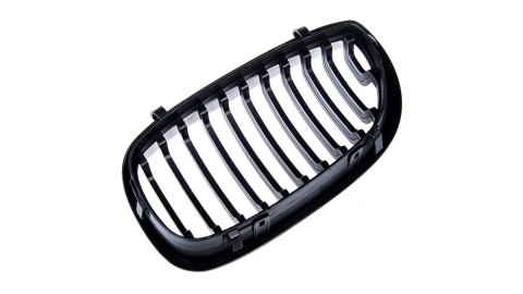 Grill BMW 3 E46 Facelift pojedyncze żeberka Matt Black