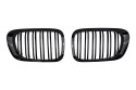 Grill BMW 3 E46 podwójne żeberka Gloss Black