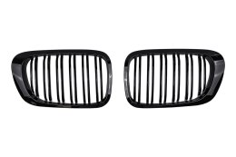 Grill BMW 3 E46 podwójne żeberka Gloss Black