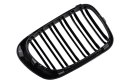 Grill BMW 3 E46 podwójne żeberka Gloss Black