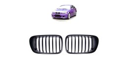 Grill BMW 3 E46 pojedyncze żeberka Matt Black