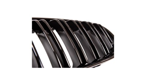Grill BMW 3 E90 E91 Facelift podwójne żeberka Matt Black