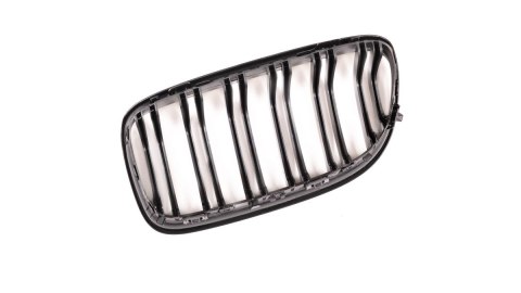 Grill BMW 3 E90 E91 Facelift podwójne żeberka Matt Black