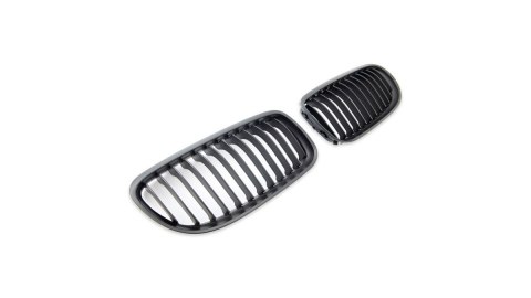 Grill BMW 3 E90 E91 Facelift pojedyncze żeberka Matt Black
