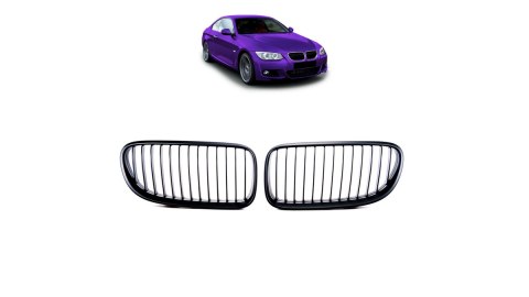 Grill BMW 3 E92 E93 Facelift pojedyncze żeberka Matt Black