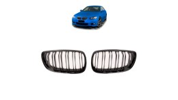 Grill BMW 3 E92 E93 podwójne żeberka Gloss Black