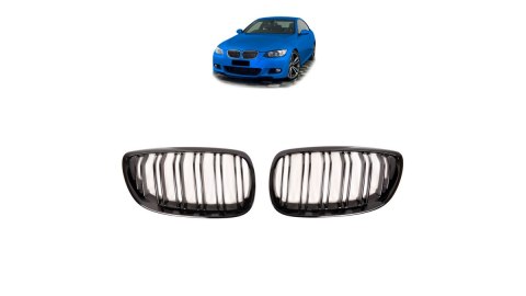 Grill BMW 3 E92 E93 podwójne żeberka Gloss Black