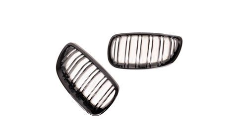 Grill BMW 3 E92 E93 podwójne żeberka Gloss Black