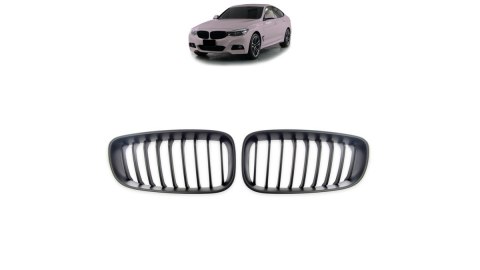 Grill BMW 3 F34 pojedyncze żeberka Matt Black