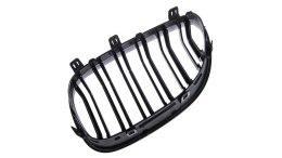 Grill BMW 5 E60 E61 podwójne żeberka Matt Black