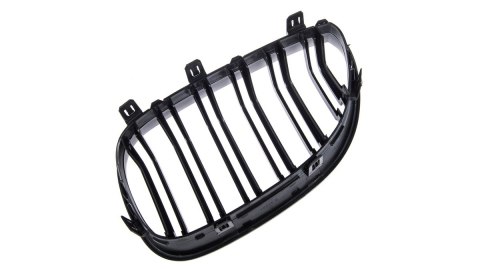 Grill BMW 5 E60 E61 podwójne żeberka Matt Black