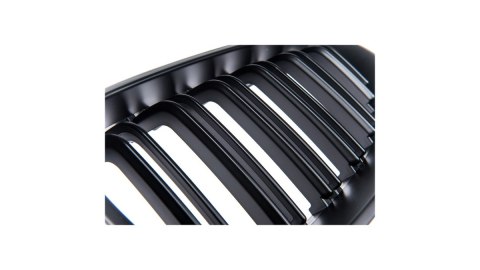 Grill BMW 5 E60 E61 podwójne żeberka Matt Black