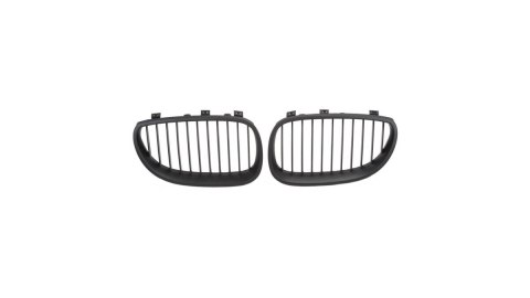 Grill BMW 5 E60 E61 pojedyncze żeberka Matt Black
