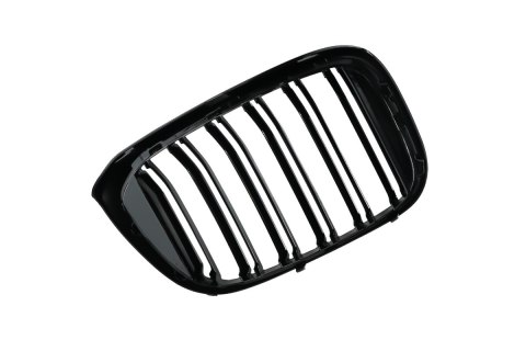 Grill BMW 5 F10 F11 podwójne żeberka Carbon Look