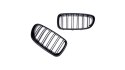 Grill BMW 5 F10 F11 podwójne żeberka Matt Black