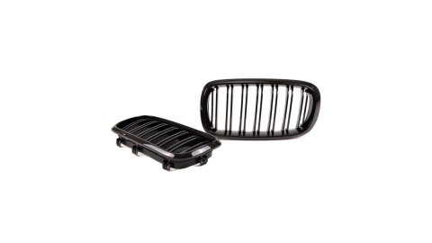 Grill BMW X5 F15 F85 X6 F16 F86 podwójne żeberka Gloss Black