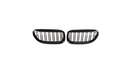 Grill BMW 6 E63 E64 podwójne żeberka Gloss Black