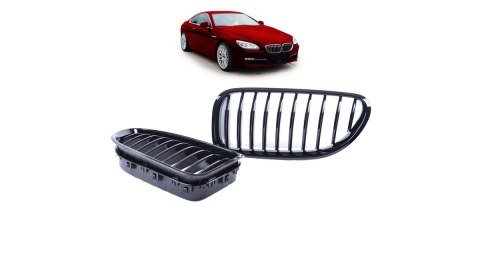 Grill BMW 6 F13 F12 F06 pojedyncze żeberka Gloss Black