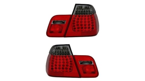 Lampy BMW 3 E46 Facelift Tył LED Red-Smoke