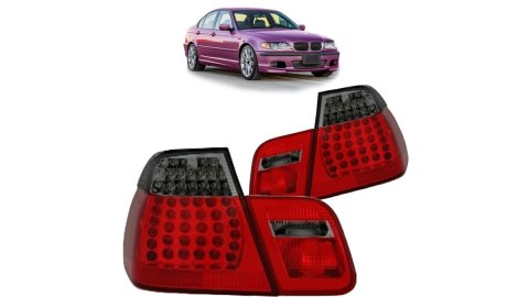 Lampy BMW 3 E46 Facelift Tył LED Red-Smoke