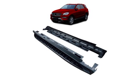 Stopnie boczne Mercedes-Benz M W166 GLE W166 Aluminium Black