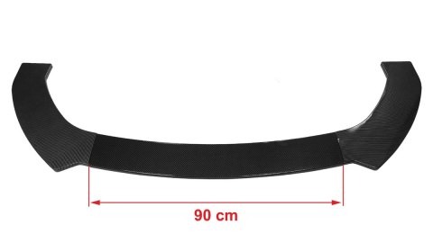 Uniwersalny splitter przedniego zderzaka 3 cz. Carbon Look