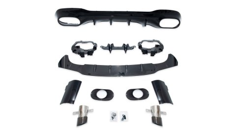 Dyfuzor Mercedes-Benz CLA C118 X118 Tył z końcówkami black