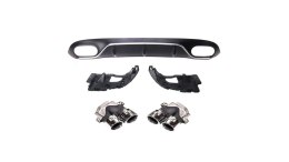 Dyfuzor Mercedes-Benz E C238 A238 Tył z końcówkami chrom