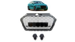 Grill Audi A3 8V Facelift Gloss Black