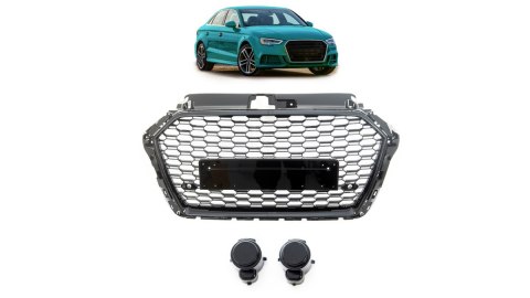 Grill Audi A3 8V Facelift Gloss Black