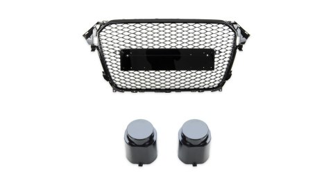 Grill Audi A4 B8 Facelift Gloss Black