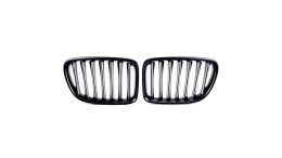 Grill BMW X1 E84 pojedyncze żeberka Matt Black