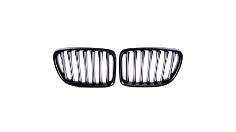 Grill BMW X1 E84 pojedyncze żeberka Matt Black