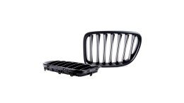 Grill BMW X1 E84 pojedyncze żeberka Matt Black