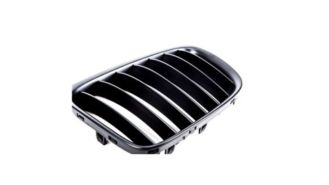Grill BMW X1 E84 pojedyncze żeberka Matt Black