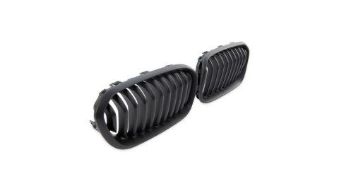 Grill BMW 1 F20 F21 Facelift pojedyncze żeberka Matt Black
