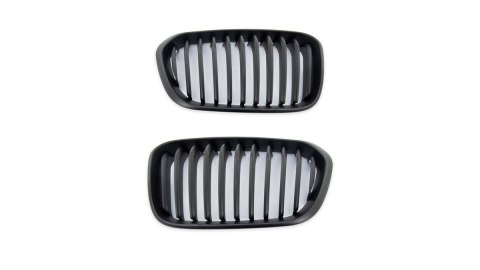 Grill BMW 1 F20 F21 Facelift pojedyncze żeberka Matt Black
