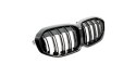 Grill BMW 1 F47 podwójne żeberka Gloss Black