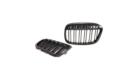 Grill BMW X1 F48 pojedyncze żeberka Gloss Black