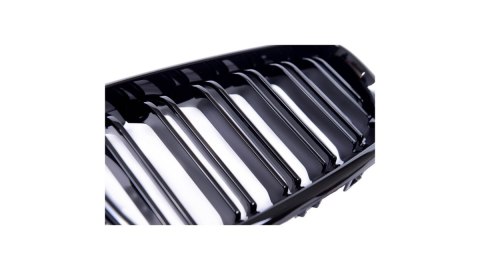Grill BMW 2 F22 F23 podwójne żeberka Gloss Black