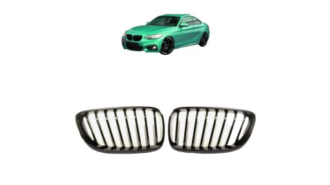 Grill BMW 2 F22 F23 pojedyncze żeberka Gloss Black
