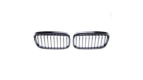 Grill BMW 2 F45 pojedyncze żeberka Gloss Black