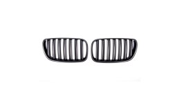 Grill BMW X3 E83 Facelift pojedyncze żeberka Matt Black