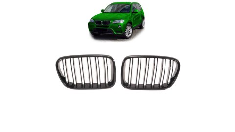 Grill BMW X3 F25 podwójne żeberka Gloss Black