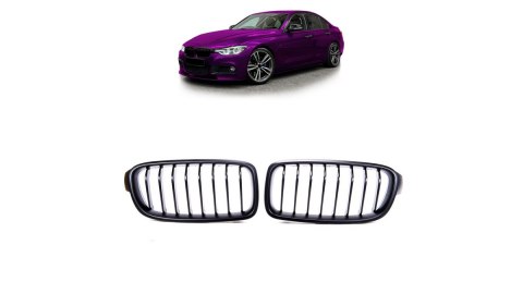 Grill BMW 3 F30 F31 pojedyncze żeberka Matt Black