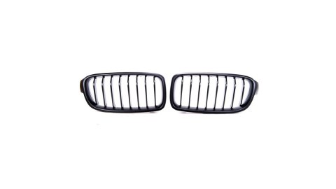 Grill BMW 3 F30 F31 pojedyncze żeberka Matt Black