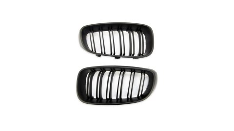 Grill BMW 3 F34 podwójne żeberka Matt Black