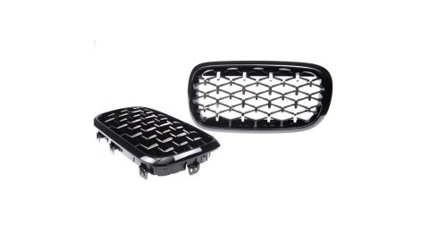 Grill BMW X5 F15 F85 X6 F16 F86 Gloss Black & Chrome