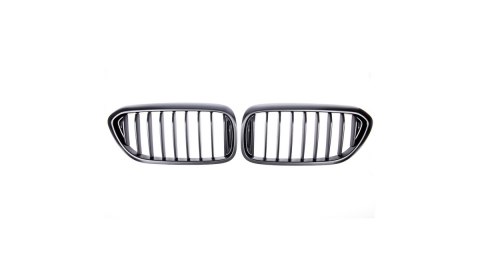 Grill BMW 5 G30 F90 G31 pojedyncze żeberka Matt Black