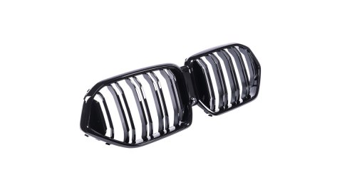 Grill BMW X6 G06 F96 podwójne żeberka Gloss Black